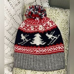 American Eagle Outfitters fair isle OS winter tree beanie